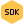 Skd badge logotype isolated on white background icon