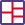 Square block split into several parts icon