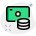 Financial earning and money saving funds collection icon