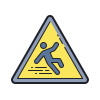 Slippery Floor Sign icon