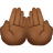 Palms Up Together Medium Dark Skin Tone icon