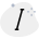 Italics text style funtion button for document application icon