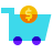 有金钱的购物车 icon