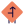 Left side intersection on a straight road icon