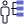 Hierarchy chart of a organization with list of employees icon