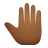 Raised Back Of Hand Medium Dark Skin Tone icon