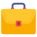 An editable design icon of briefcase icon