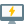 Desktop power indicator of bolt logotype layout icon