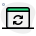 Reload web page to refresh content on web browser icon