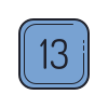 13 C icon