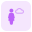 Cloud computing engineer with advance support layout icon