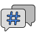 Hashtag Message icon