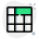 Square cell block with horizontal layout design icon