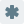 Asterisk button for computer keyboard layout function icon