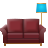 Couch And Lamp icon