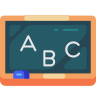 ABC in board icon