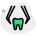 Removing the broken tooth from the cavity icon