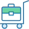 24-luggage trolley icon