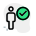 Approved list of employees with verified list icon