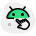 Mouse pointing device connected to Android operating system icon