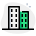 Prime location skyscraper huge office building layout icon