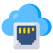 Cloud Ethernet icon