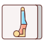 Shoulderstand icon