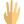 Four fingers hand gesture in political campaign with back of the hand icon