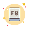 F9 Key icon