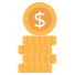 dollar coins icon