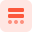 Double bar with round dimension drawing layout icon