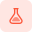 Conical shaped erlenmeyer with label stick to the bottle icon