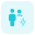 Family users with a flash layout isolated on a white background icon