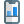 Bar chart shared online on smartphone logotype icon