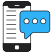 mobile chat icon