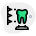 3D design of a tooth for medical purpose icon