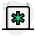 Asterisk button for computer keyboard layout function icon