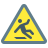 Slippery Floor Sign icon