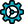 Cog wheel for application and computer management icon