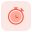 Stopwatch for gaming records and threshold icon