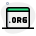 Dot org domain for sale under landing page template icon