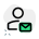 Email message of a user received online icon