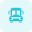 Universal School bus isolated on a white background icon