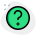 Question mark sign for help and support section icon