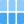 Blocks or cells in three section column in vertical strip icon