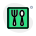 Food court with cutleries like spoon and fork icon