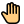 Stop hand palm hand gesture interaction islolated icon