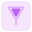 Give way with inverted triangle shape road sign icon