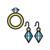 Ring And Earrings icon