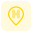 Hospital location on a map with ratings icon